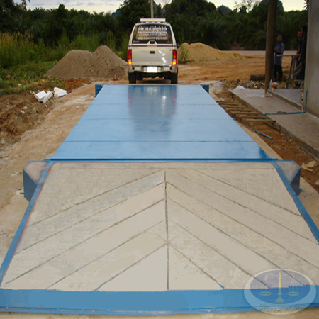 เครื่องชั่งรถบรรทุกแบบพื้นเหล็ก