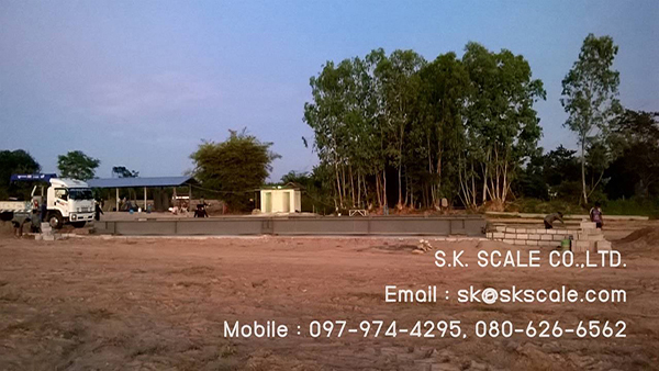 เครื่องชั่งรถบรรทุกแบบแท่นลอย ขนาด 3 x 18 เมตร
