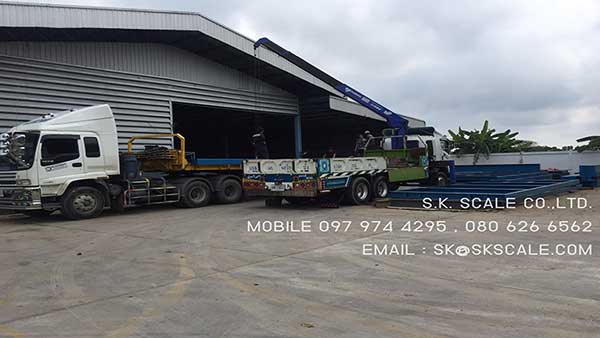 เครื่องชั่งแบบฝังบ่อ ขนาด 3 x 27 เมตร 2 เครื่อง เครื่องชั่งแบบแท่นลอยขนาด 3 x 18 เมตร 3 เครื่อง
