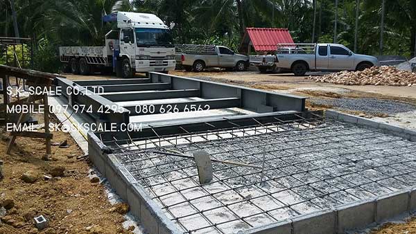 เครื่องชั่งรถบรรทุกแบบแท่นลอย ขนาด 3 x 8 เมตร