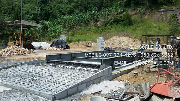 เครื่องชั่งรถบรรทุกแบบแท่นลอย ขนาด 3 x 8 เมตร