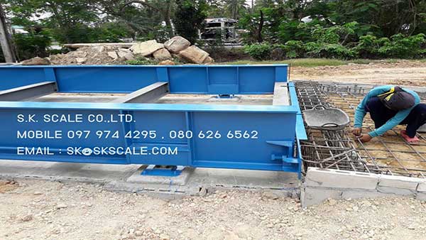 เครื่องชั่งรถบรรทุกแบบแท่นลอย ขนาด 3 x 18 เมตร