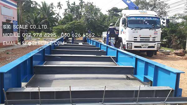 เครื่องชั่งรถบรรทุกแบบแท่นลอย ขนาด 3 x 18 เมตร