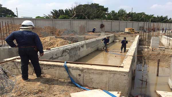 เครื่องชั่งรถบรรทุกแบบฝังบ่อ 3 x 18 เมตร พร้อมติดตั้งอุปกรณ์