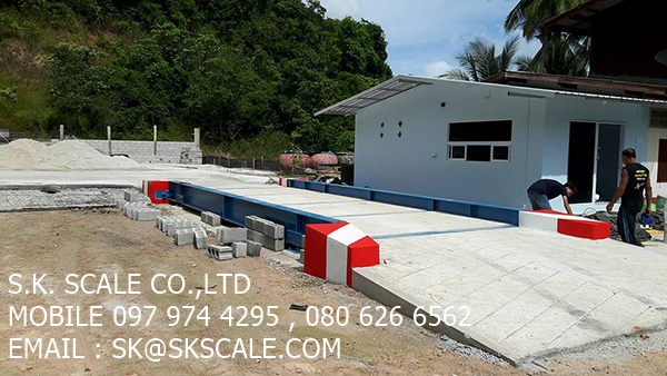 เครื่องชั่งรถบรรทุกแบบแท่นลอย ขนาด 3 x 8 เมตร