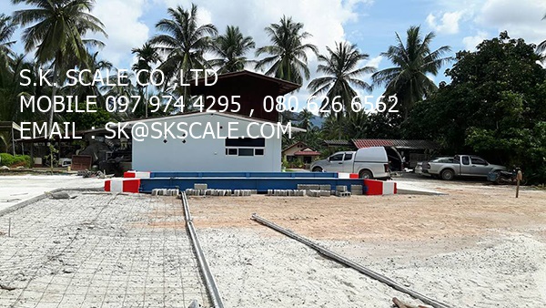 เครื่องชั่งรถบรรทุกแบบแท่นลอย ขนาด 3 x 8 เมตร