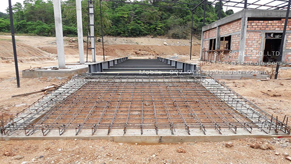 ฐานรากเครื่องชั่งรถบรรทุก