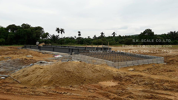 ฐานรากเครื่องชั่งรถบรรทุก