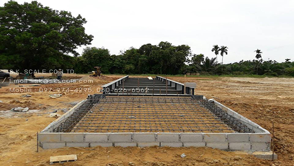 ฐานรากเครื่องชั่งรถบรรทุก