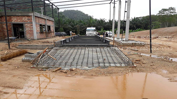 ฐานรากเครื่องชั่งรถบรรทุก
